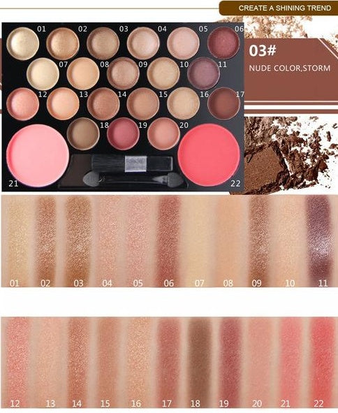 Eyeshadow & Giltter Palette Set