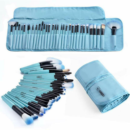 32Pcs Makeup Brushes Pouch Set